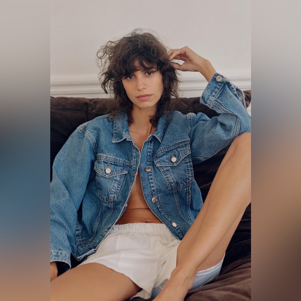 Zara blue denim jacket